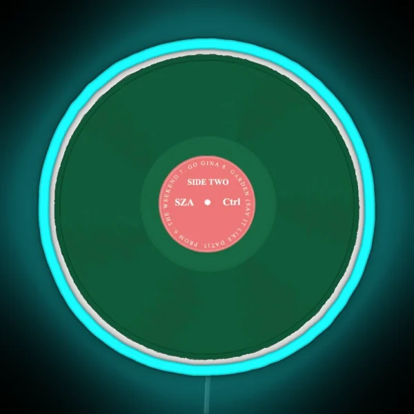 Ctrl Vinyl SZA Hand Drawn RGB Neon Sign