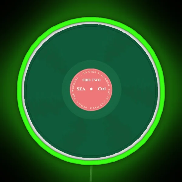 Ctrl Vinyl SZA Hand Drawn RGB Neon Sign