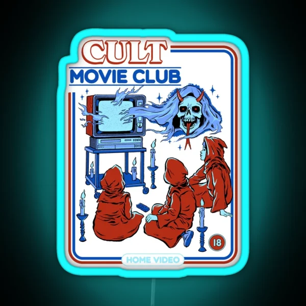 Cult Movie Club RGB Neon Sign