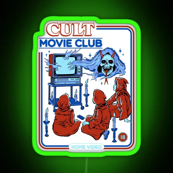 Cult Movie Club RGB Neon Sign