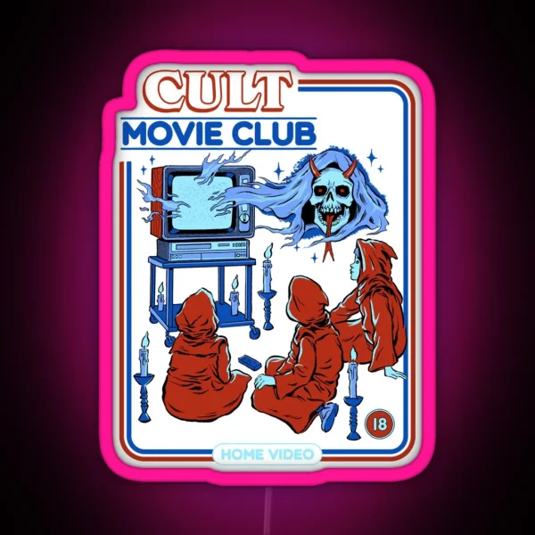 Cult Movie Club RGB Neon Sign