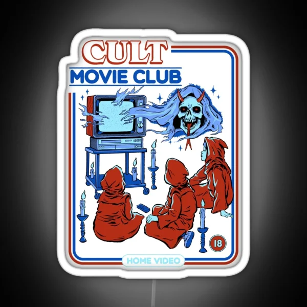 Cult Movie Club RGB Neon Sign