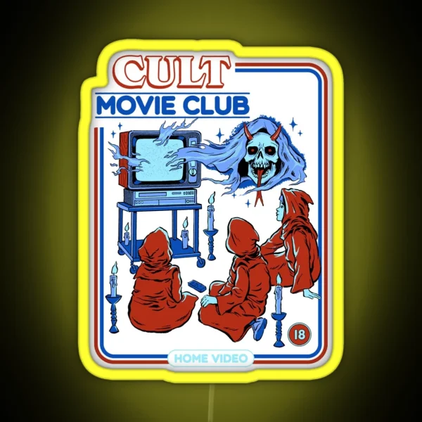 Cult Movie Club RGB Neon Sign