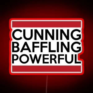 Cunning Baffling Powerful AA NA Clean And Sober Living In Recovery RGB Neon Sign