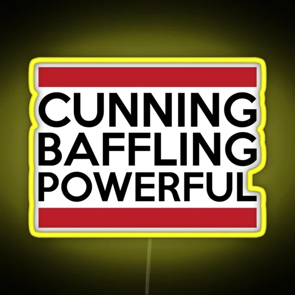 Cunning Baffling Powerful AA NA Clean And Sober Living In Recovery RGB Neon Sign