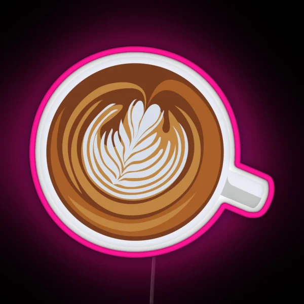 Cup A Cappuccino RGB Neon Sign