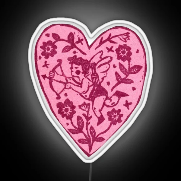 Cupid Heart RGB Neon Sign