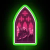 Barovian inspired Curse of Strahd themed RGB neon window decoration