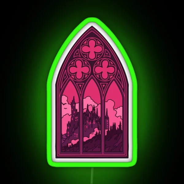 Curse Of Strahd Barovian Window 2 RGB Neon Sign