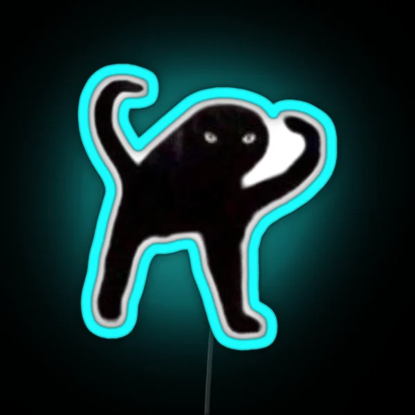 Cursed Cat RGB Neon Sign