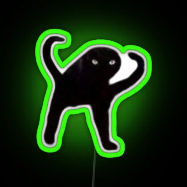 Cursed Cat RGB Neon Sign