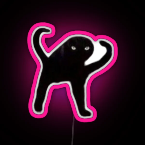 Cursed Cat RGB Neon Sign