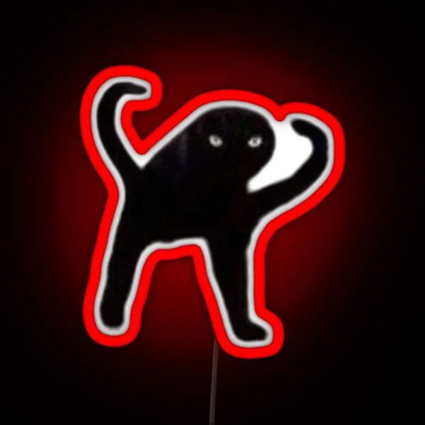 Cursed Cat RGB Neon Sign