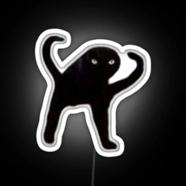 Cursed Cat RGB Neon Sign