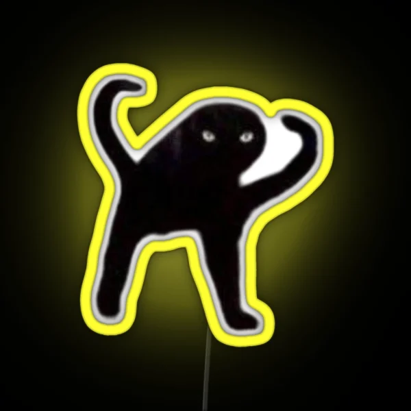 Cursed Cat RGB Neon Sign