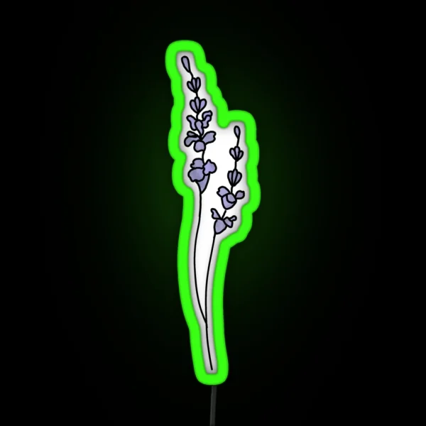Cute Aesthetic Lavender Led RGB Neon Sign