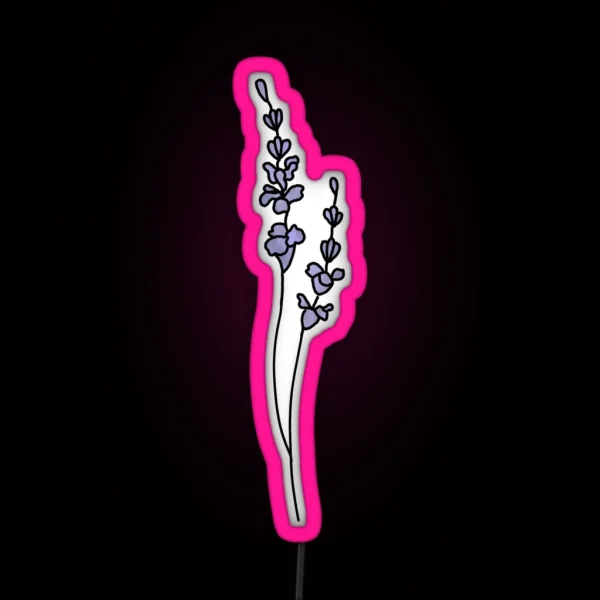 Cute Aesthetic Lavender Led RGB Neon Sign