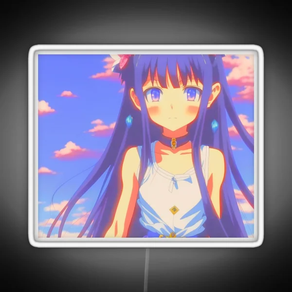 Cute Anime Girl 20s Style RGB Neon Sign
