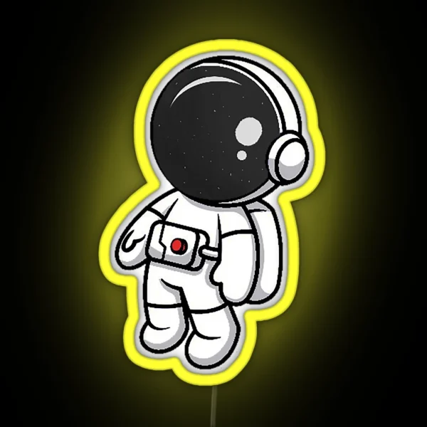 Cute Astronaut RGB Neon Sign