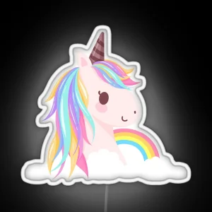 Cute Baby Unicorn RGB Neon Sign