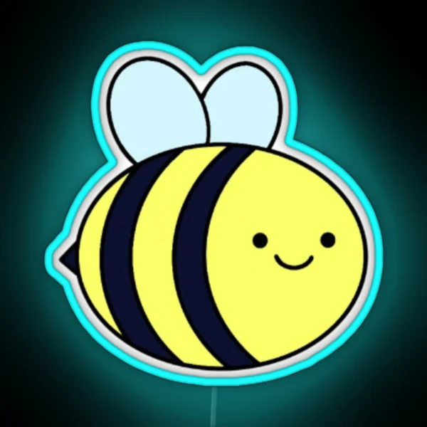 Cute Bee RGB Neon Sign