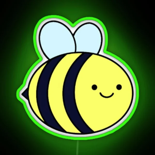 Cute Bee RGB Neon Sign