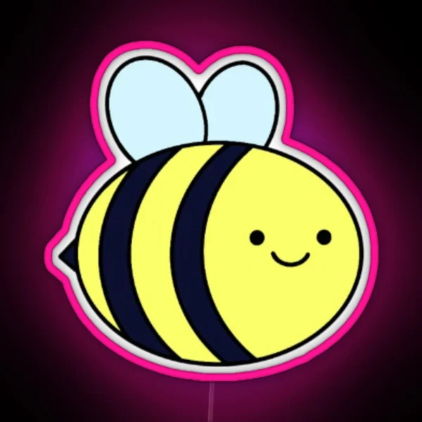 Cute Bee RGB Neon Sign