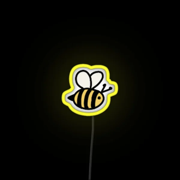 Cute Bumblebee RGB Neon Sign