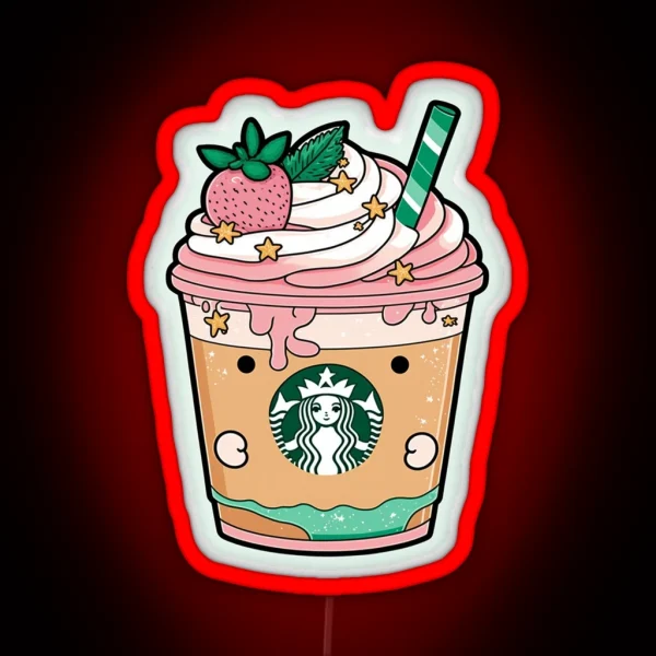 Cute Coffee RGB Neon Sign