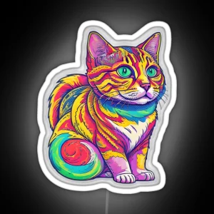 Cute Colorful Cat Led RGB Neon Sign