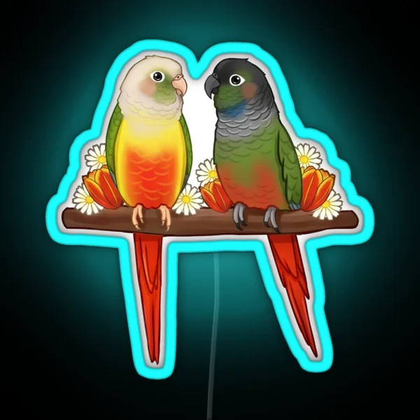 Cute Conures RGB Neon Sign