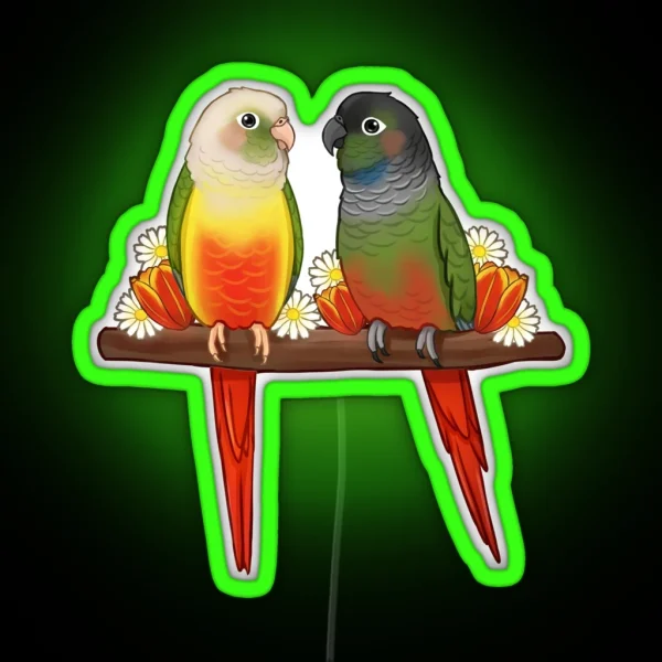 Cute Conures RGB Neon Sign