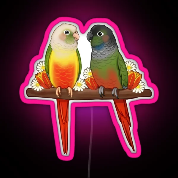 Cute Conures RGB Neon Sign