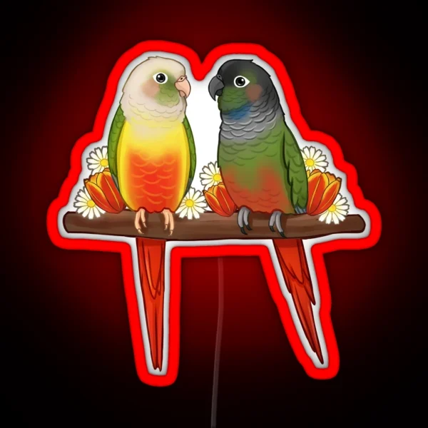 Cute Conures RGB Neon Sign