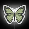 Pastel Sage Green Indie Butterfly Neon Sign with Dainty RGB Details
