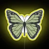 Indie-inspired Sage Green Butterfly Neon Sign with RGB Color Change