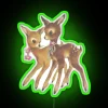 Add whimsical woodland charm with this neon cute fawn sign.
