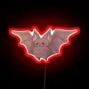 Whimsical RGB neon lighting for adorable bat lover decor