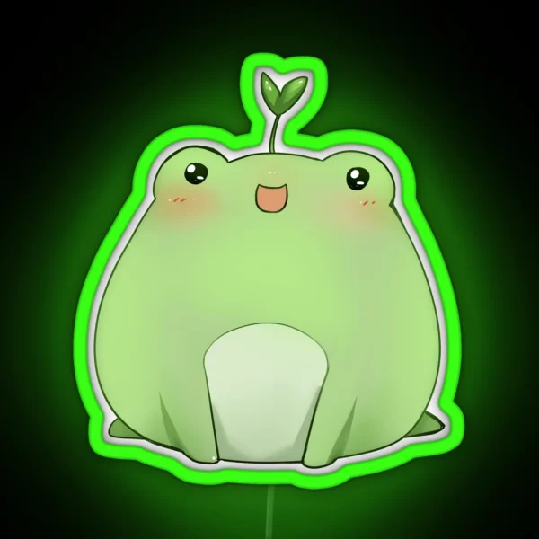 Cute Frog RGB Neon Sign