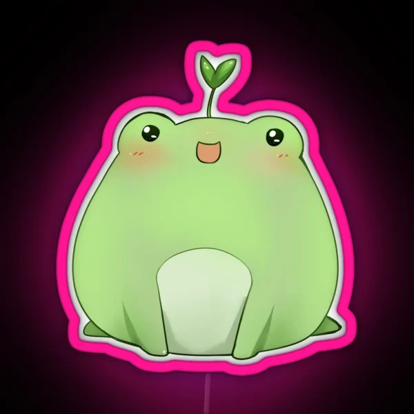 Cute Frog RGB Neon Sign