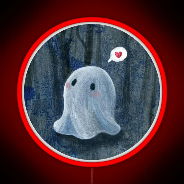Cute Ghost RGB Neon Sign