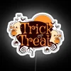 Whimsical spooky decor with cute ghost trick-or-treat RGB neon lights