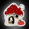 Whimsical Mushroom & Ghost Design Neon Sign for Book Lover Decorations