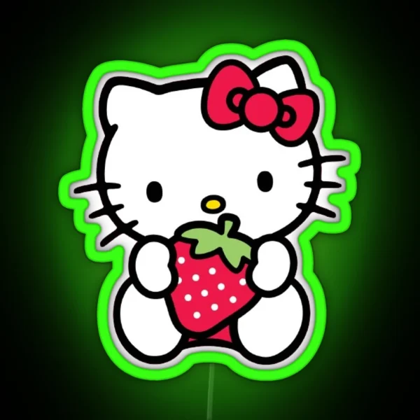 Cute Hello Kitty RGB Neon Sign