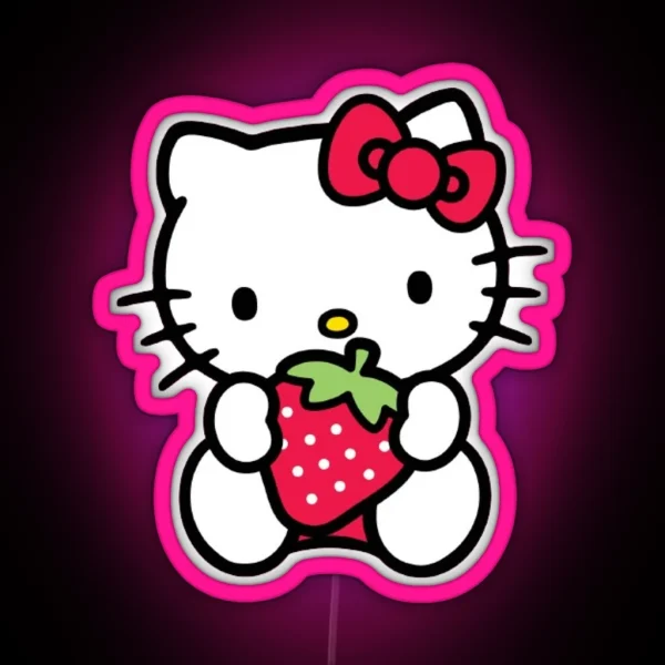 Cute Hello Kitty RGB Neon Sign