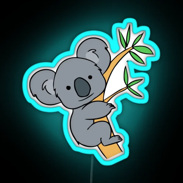 Cute Koala RGB Neon Sign