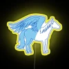 Colorful Neon LED Sign with Cute Legendary Animal Design Symbols