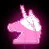 Cuddle up with vibrant, mythical creatures on colorful neon merchandise