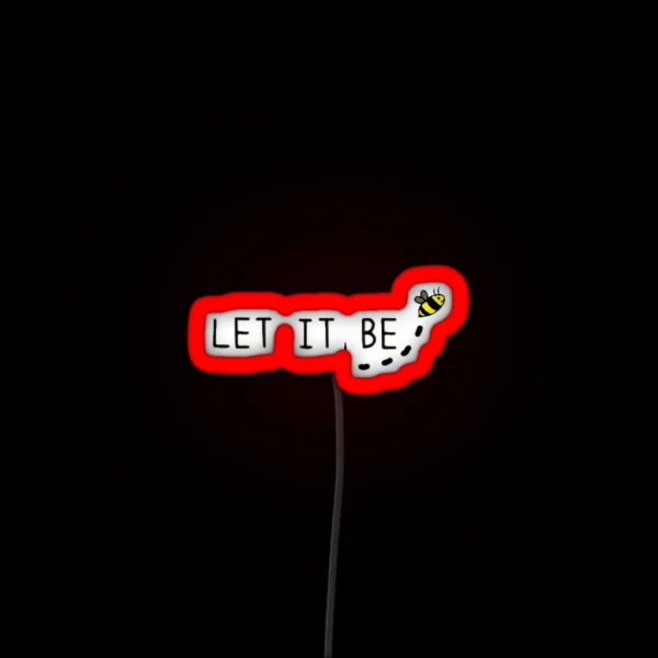Cute Let It Bee Led RGB Neon Sign