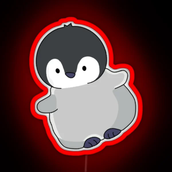 Cute Little Penguin RGB Neon Sign